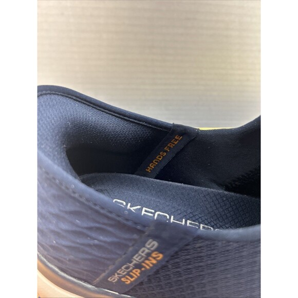 Skechers Slip-ins Men Sz 10 Wide Vegan Navy Air Cooled Memory Foam New in Box - Picture 5 of 11